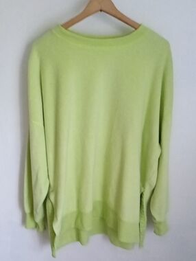 aerie Neon Lime Crewneck Sweater